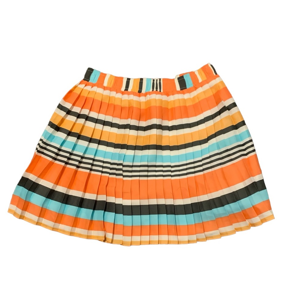 multi colored mini flowy skirt bcbg